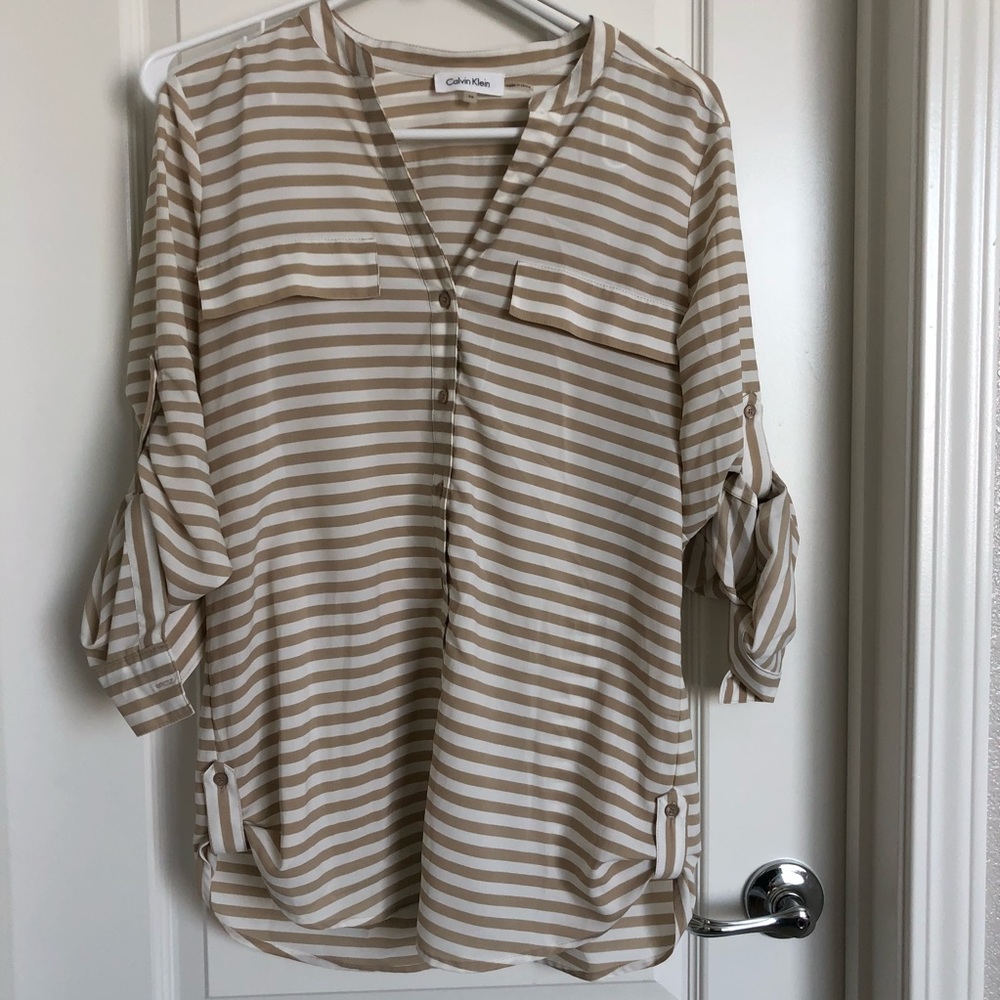 Calvin Klein button up blouse